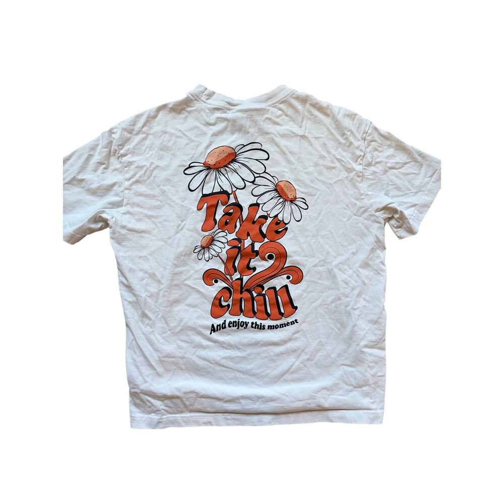 H&M "Take it Chill" Graphic Tee - Size: M